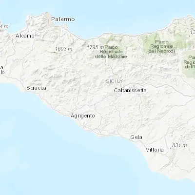 Map showing location of Serradifalco (37.453840, 13.880460)