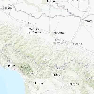 Map showing location of Serramazzoni (44.427350, 10.790550)