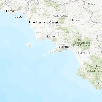 Map showing location of Sorrento (40.626780, 14.377710)