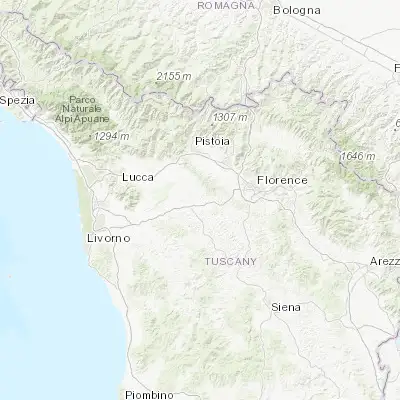 Map showing location of Spicchio-Sovigliana (43.730160, 10.939210)