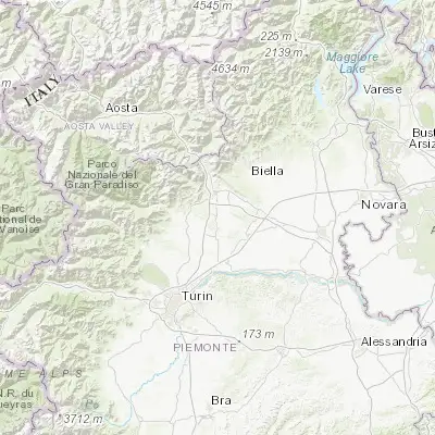 Map showing location of Strambino (45.379900, 7.889670)