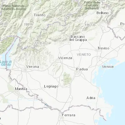Map showing location of Torri di Quartesolo (45.519010, 11.624690)