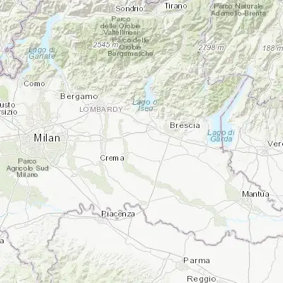 Map showing location of Trenzano (45.477280, 10.010660)