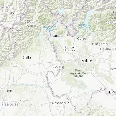 Map showing location of Turbigo (45.530760, 8.736710)