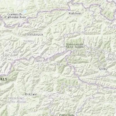 Map showing location of Valle Aurina - Ahrntal (46.996230, 11.979880)