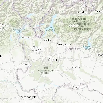 Map showing location of Vedano al Lambro (45.608780, 9.267850)