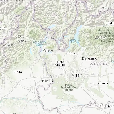 Map showing location of Venegono Inferiore (45.735690, 8.895450)