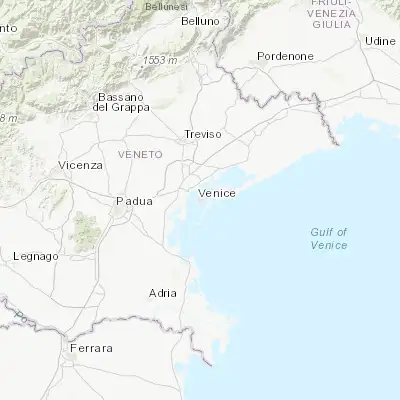 Map showing location of Venice (45.437130, 12.332650)