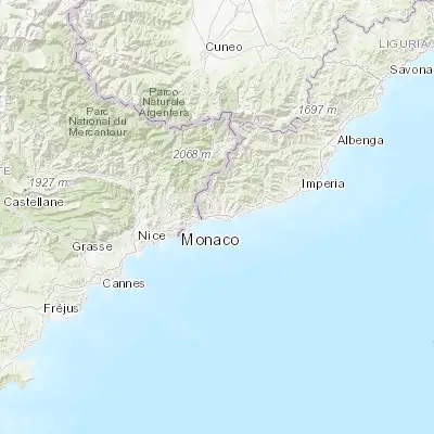 Map showing location of Ventimiglia (43.789560, 7.608720)