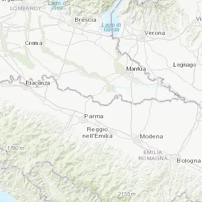Map showing location of Viadana (44.935530, 10.518980)