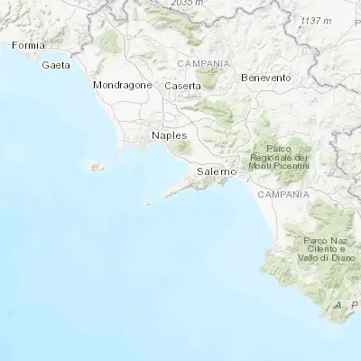 Map showing location of Vico Equense (40.659770, 14.433860)