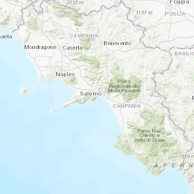 Map showing location of Vietri sul Mare (40.670200, 14.726610)
