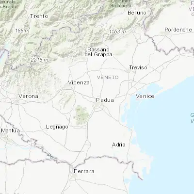 Map showing location of Vigodarzere (45.457510, 11.885550)