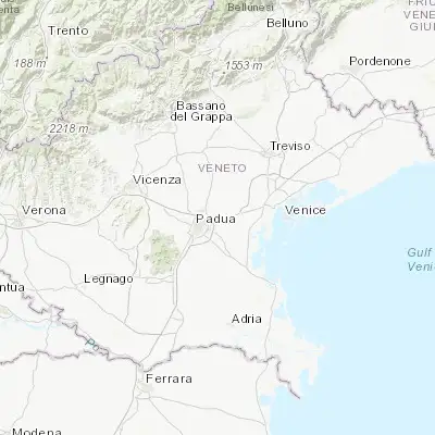 Map showing location of Vigonza (45.434840, 11.974650)