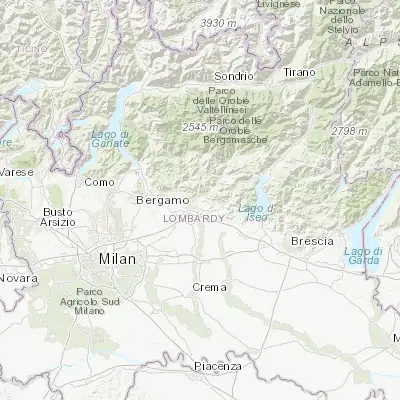 Map showing location of Villa di Serio (45.722600, 9.735220)