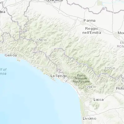 Map showing location of Villafranca in Lunigiana (44.298440, 9.953470)