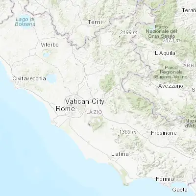 Map showing location of Villanova (41.963570, 12.756330)
