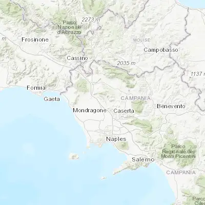 Map showing location of Vitulazio (41.163020, 14.213410)