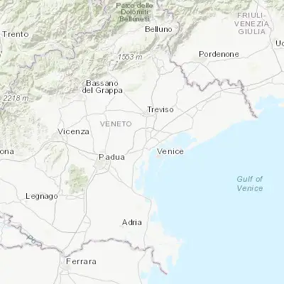 Map showing location of Zelarino (45.515080, 12.207900)