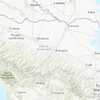 Map showing location of Zola Predosa (44.489670, 11.218310)
