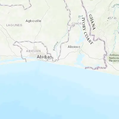 Map showing location of Bonoua (5.272470, -3.596250)