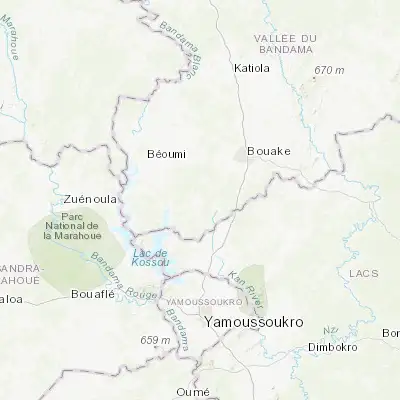 Map showing location of Sakassou (7.454620, -5.292630)