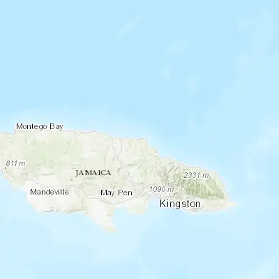 Map showing location of Oracabessa (18.403190, -76.946410)