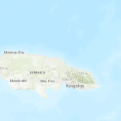 Map showing location of Port Maria (18.368490, -76.889460)