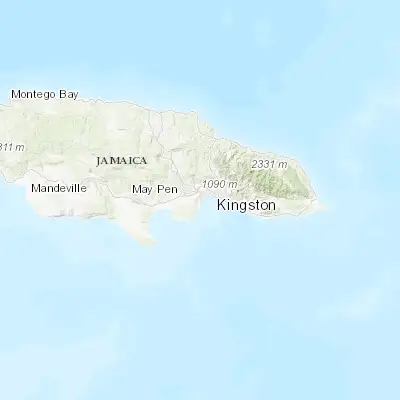 Map showing location of Portmore (17.950320, -76.882150)