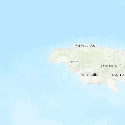 Map showing location of Savanna-la-Mar (18.218950, -78.133200)
