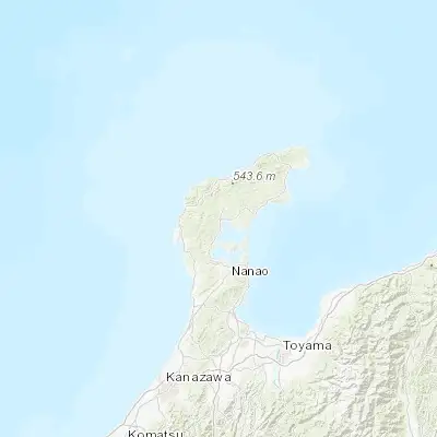 Map showing location of Anamizu (37.233330, 136.900000)