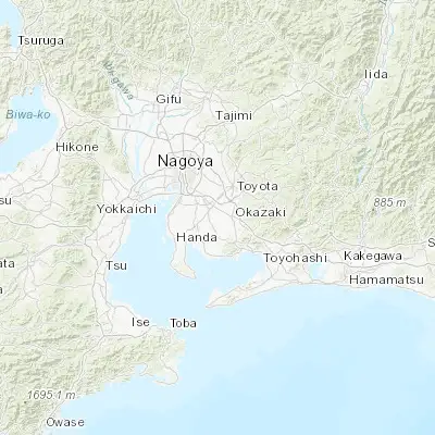 Map showing location of Anjō (34.958280, 137.080540)