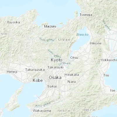 Map showing location of Arashiyama (35.014810, 135.677550)