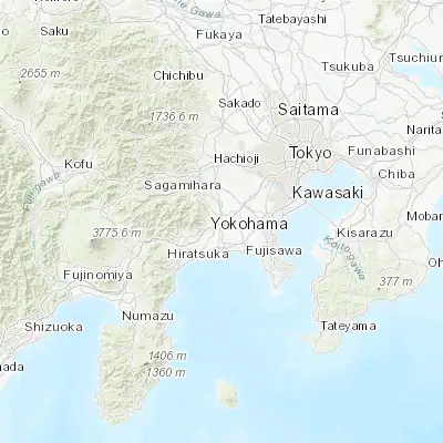 Map showing location of Atsugi (35.442720, 139.369310)