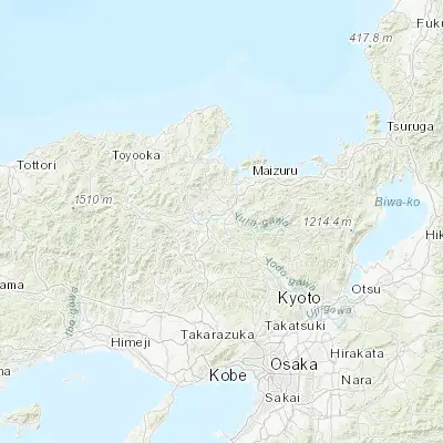 Map showing location of Ayabe (35.300000, 135.250000)