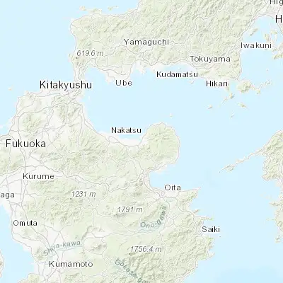 Map showing location of Bungo-Takada-shi (33.556700, 131.445060)