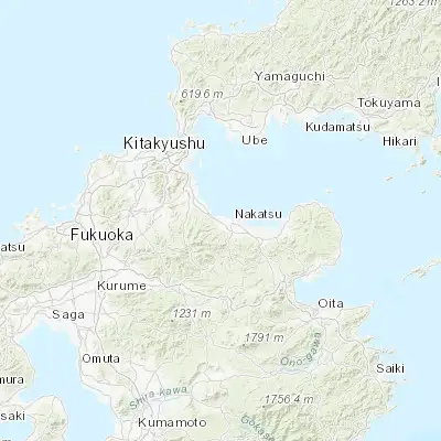 Map showing location of Buzen (33.611530, 131.130020)