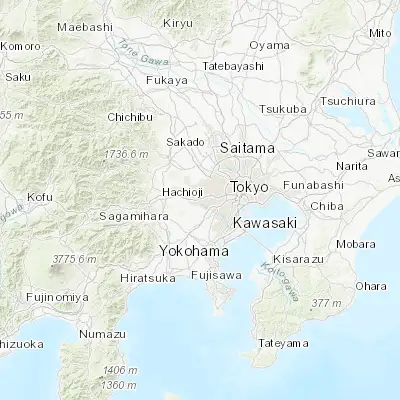 Map showing location of Chōfu (35.659240, 139.548370)