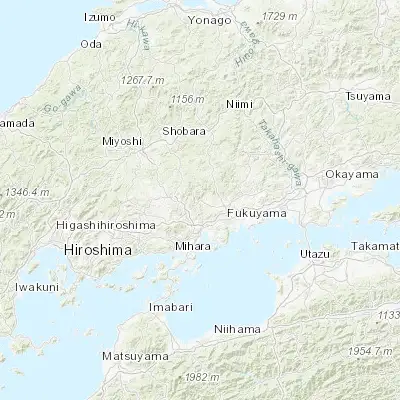 Map showing location of Fuchūchō (34.573500, 133.235130)