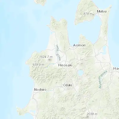 Map showing location of Fujisaki (40.653140, 140.499610)