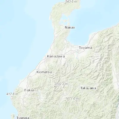 Map showing location of Fukumitsu (36.557510, 136.869450)