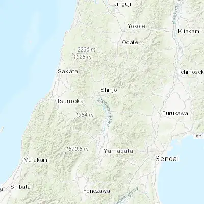 Map showing location of Funagata (38.688890, 140.319440)