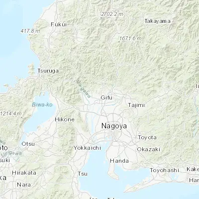 Map showing location of Gifu-shi (35.422910, 136.760390)