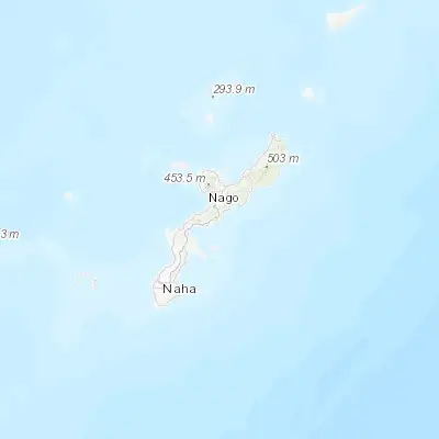 Map showing location of Ginoza (26.482900, 127.977790)