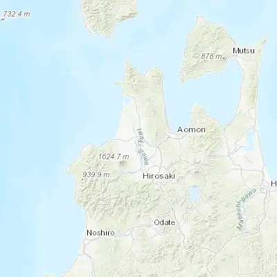 Map showing location of Goshogawara (40.804440, 140.441390)