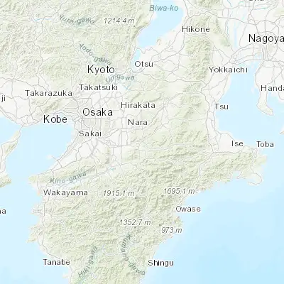 Map showing location of Haibara-akanedai (34.533330, 135.950000)