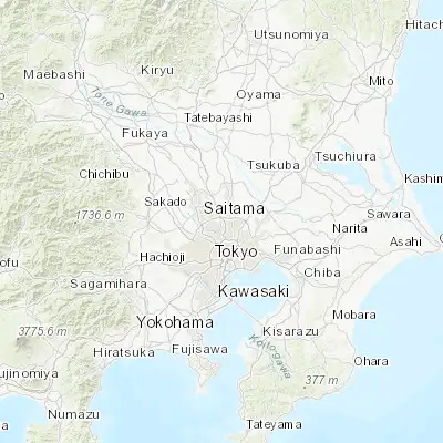 Map showing location of Hatogaya-honchō (35.833140, 139.742500)