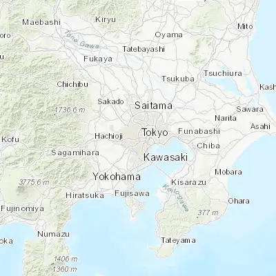 Map showing location of Hatsudai (35.677290, 139.685880)