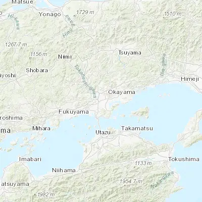 Map showing location of Hayashima (34.603880, 133.829470)