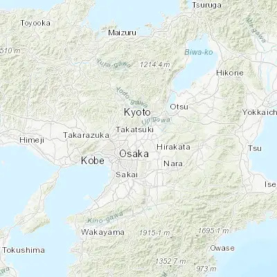 Map showing location of Hirakata (34.813520, 135.649140)